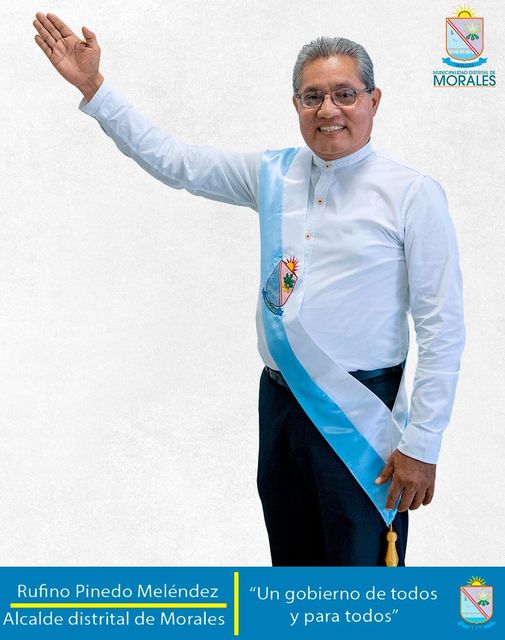 Hoy 6 de julio.  ALCALDE DEL DISTRITO DE MORALES SALUDA A LOS MAESTROS EN SU DÍA. 